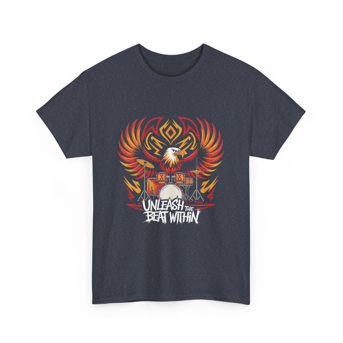 Drum Lover Unisex Heavy Cotton Tee - 'Unleash the Beat Within'