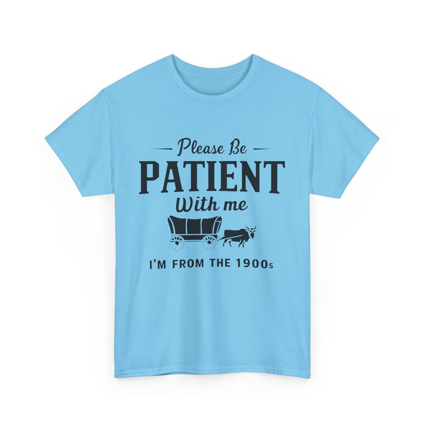 Vintage 1900s Please Be Patient With Me - Unisex Heavy Cotton Tee