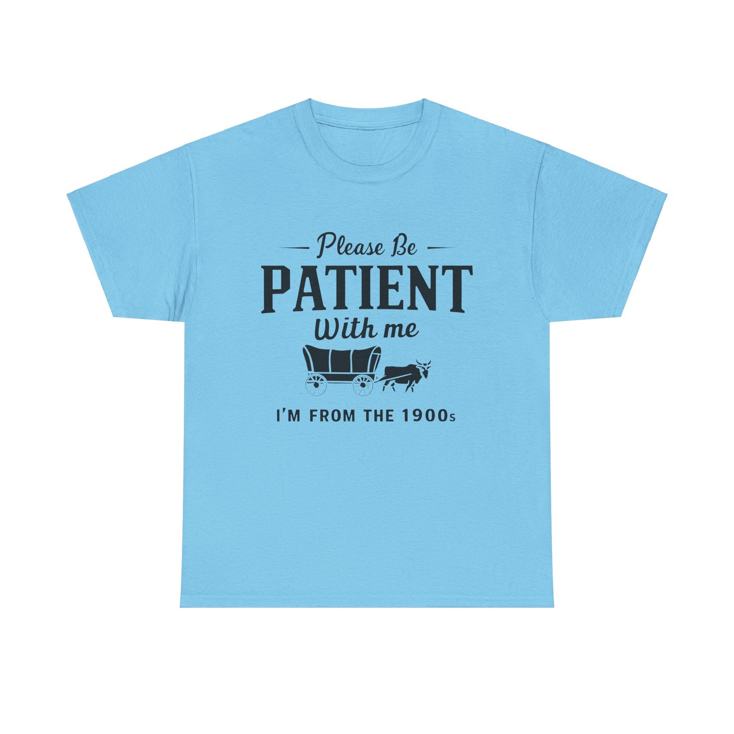 Vintage 1900s Please Be Patient With Me - Unisex Heavy Cotton Tee